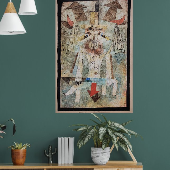 Poster Paul Klee - O Homem Selvagem, (Sala de Estar 1)