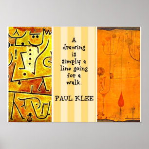 Póster Paul Klee Paintings e Paul Klee Cote