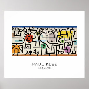 Poster Paul Klee, Rich Port Abstrato Modern Fine Art