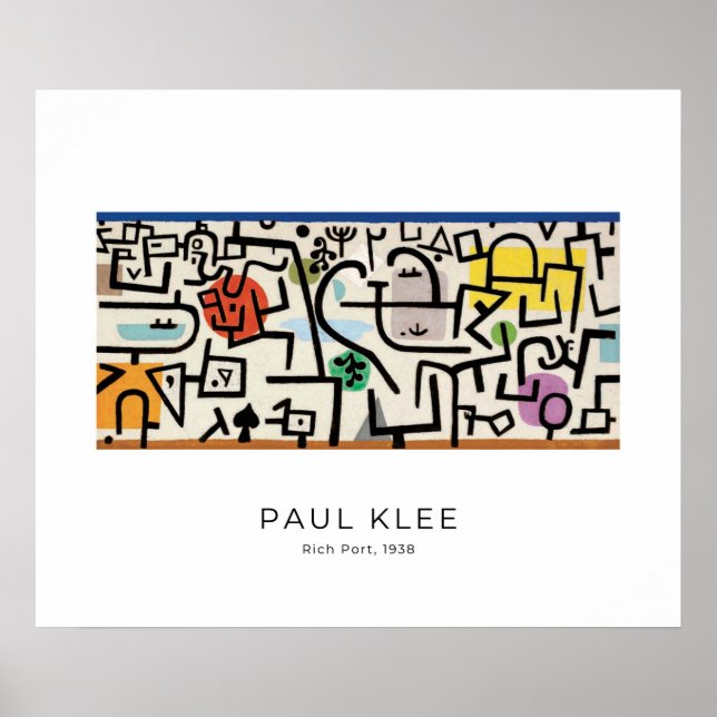 Poster Paul Klee, Rich Port Abstrato Modern Fine Art (Frente)