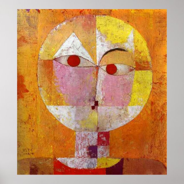 Póster Paul Klee Senecio (Frente)