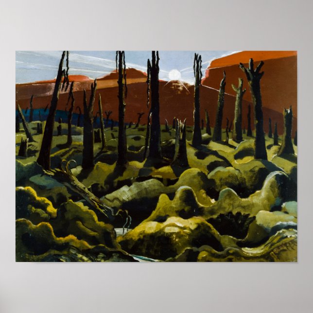 Poster Paul Nash: Somos Fazer Novo Mundo, 1918 (Frente)