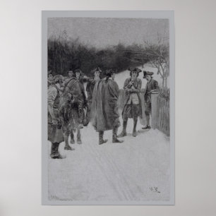 Poster Paul Revere que traz a notícia a Sullivan