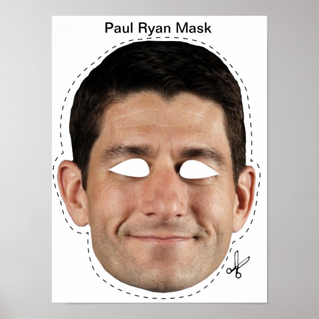 Poster Paul Ryan Mask (Frente)