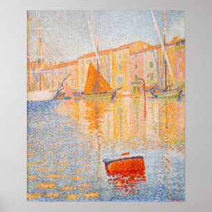 Poster Paul Signac - A Boia Vermelha, Santo-Tropez