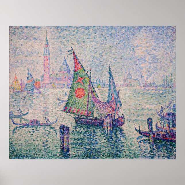 Poster Paul Signac - A vela verde (Frente)
