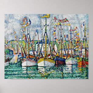 Poster Paul Signac - Bênção Da Frota Do Atum Em Groix.