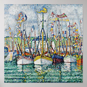 Poster Paul Signac - Blessing Of The Tuna Fleet At Groix.