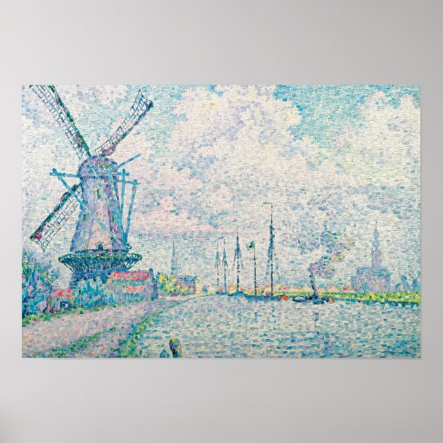Póster Paul Signac - Canal de Overschie (Frente)
