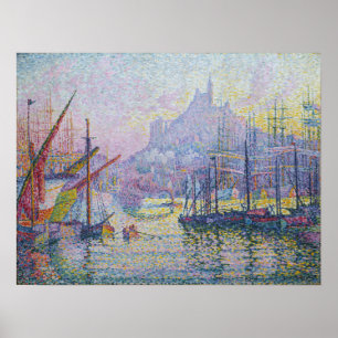 Poster Paul Signac - Notre-Dame-de-la-Garde, Marselha