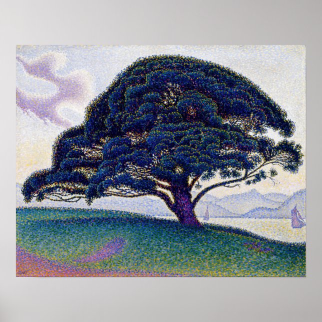 Poster Paul Signac - O Pinheiro de Bonaventure (Frente)
