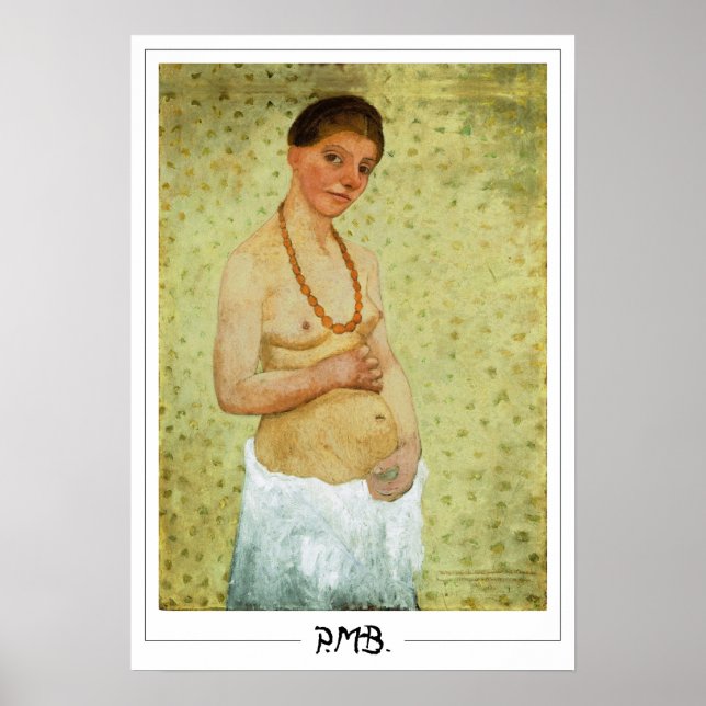Poster Paula Modersohn-Becker Zedign Cartaz de Arte #1 (Frente)