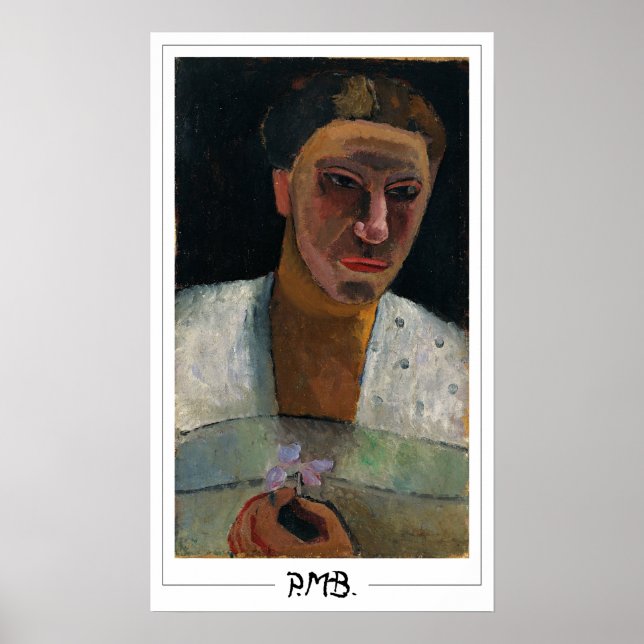 Poster Paula Modersohn-Becker Zedign Cartaz de Arte #12 (Frente)