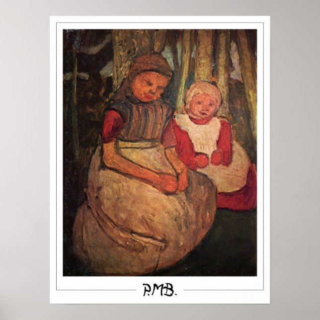 Poster Paula Modersohn-Becker Zedign Cartaz de Arte #140 (Frente)
