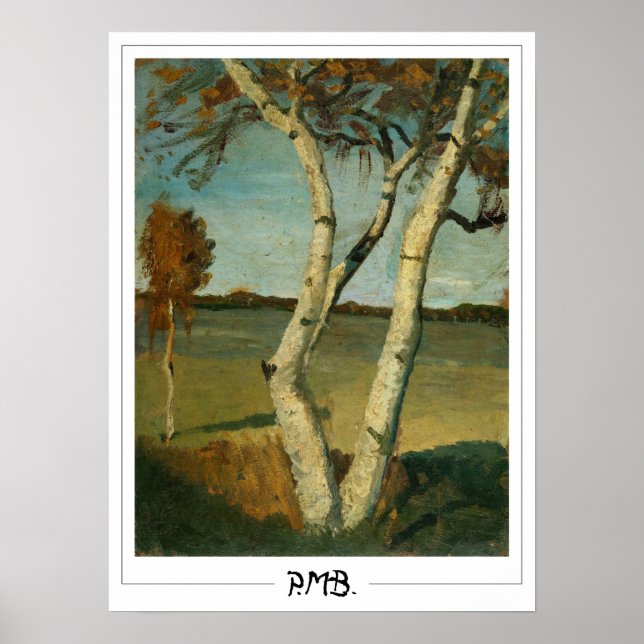 Poster Paula Modersohn-Becker Zedign Cartaz de Arte #3 (Frente)