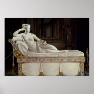 Poster Pauline Bonaparte como Venus triunfante, c.1805-08
