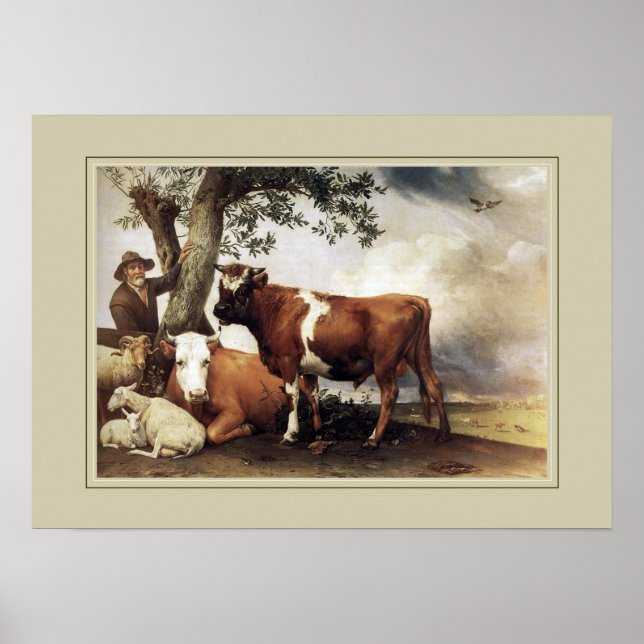 Póster Paulus Potter, 'Young Bull' (Frente)
