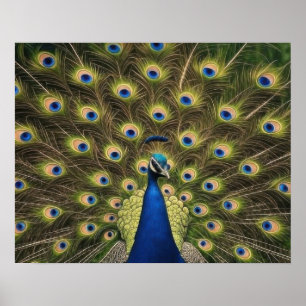 Poster Pavão Azul