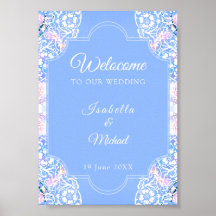 Pavão branco e sakura florescente / Romântico