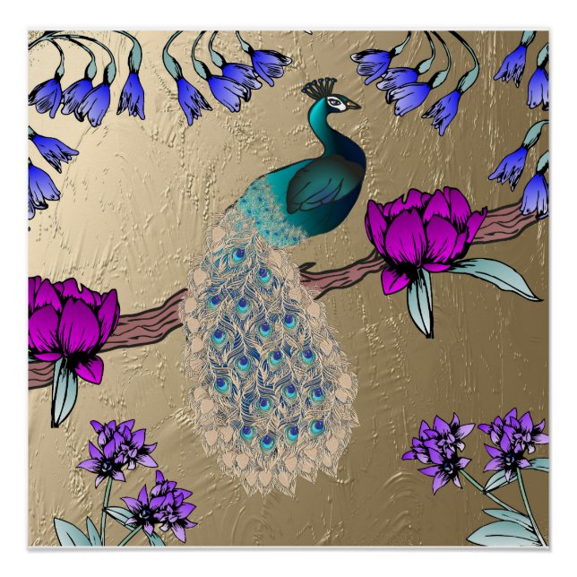 Póster Pavão Dourado (Frente)