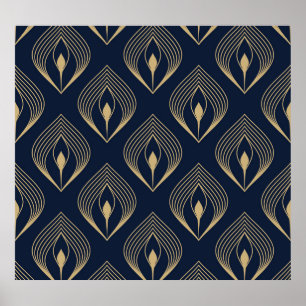 Poster Pavão: Paisley Floral