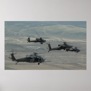 Póster Pave Hawks e Apaches