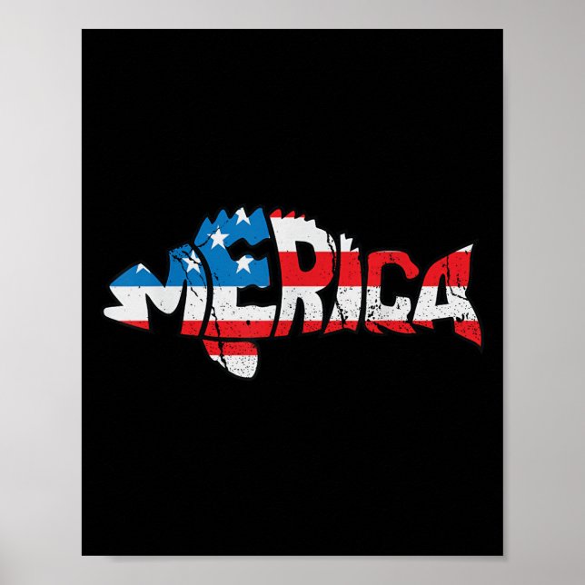 Poster Pavilhão Americano Pescando Pescadores Funny Fishi (Frente)