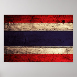 Póster Pavilhão Antigo Wooden Thailand