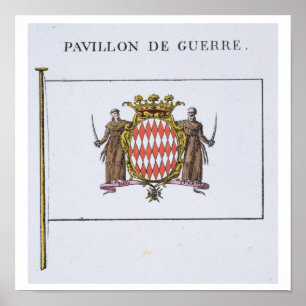 Poster Pavillon de Guerre, detalhe das bandeiras de