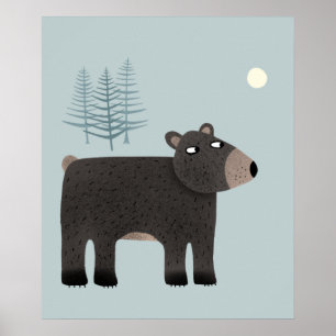 Poster Pavimento do Urso Cinto