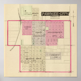 Póster Pawnee City, Nebraska