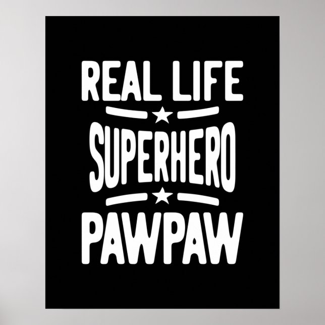Poster Pawpaw, super herói da vida real | Padre Vovô (Frente)