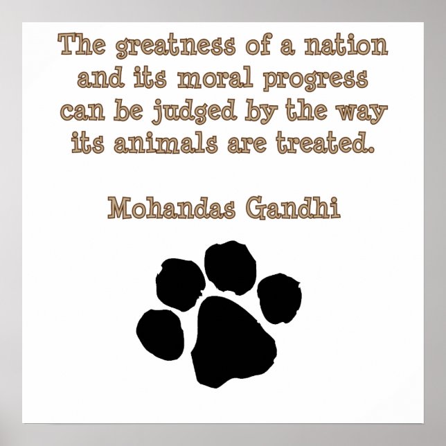 Póster PawPrintGhandi (Frente)