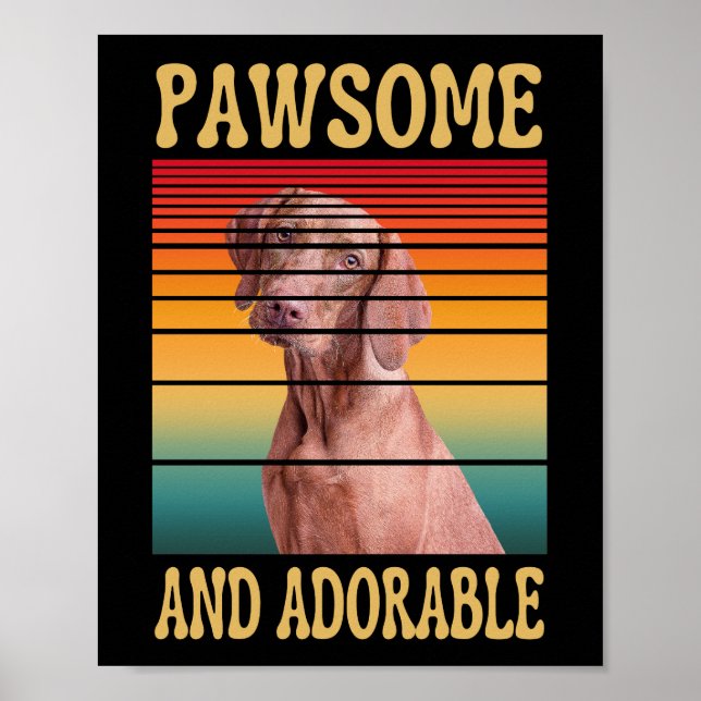 POSTER PAWSOME E ADORÁVEL  (Frente)