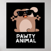 Pawty Animal Funny Party Cachorro Escuro BG