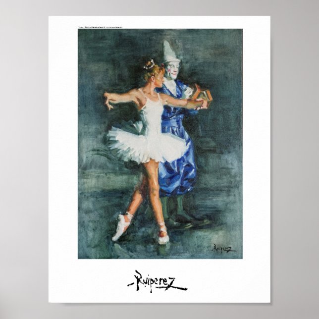 Póster Payaso y Bailarina, by Ruiperez (Frente)