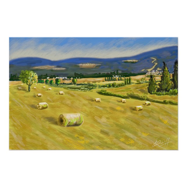 Póster Paysage de villard de lans et méaudre. (Frente)