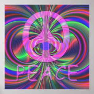 Póster Paz. 24X24