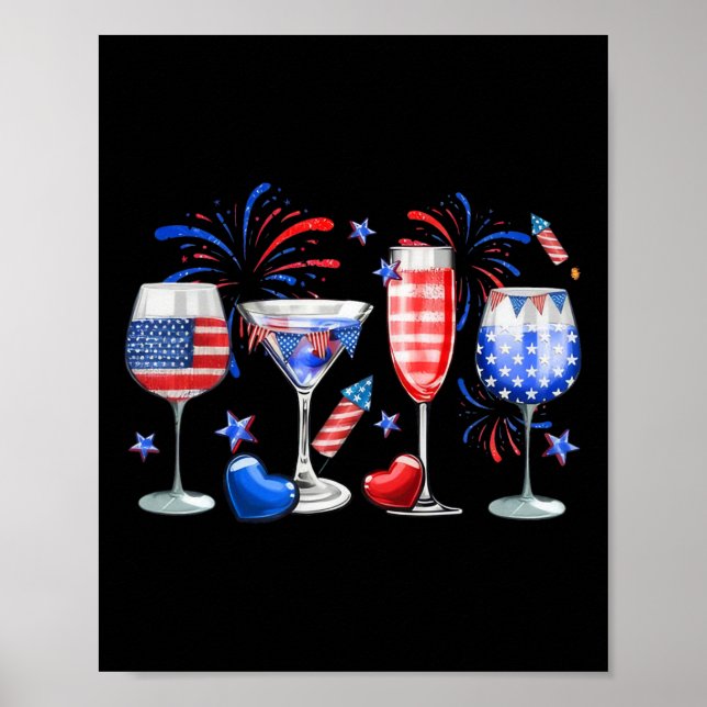 Poster Paz, 4 De Julho, Bandeira Bebida (Frente)
