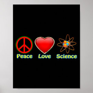 Poster Paz Amor Ciência