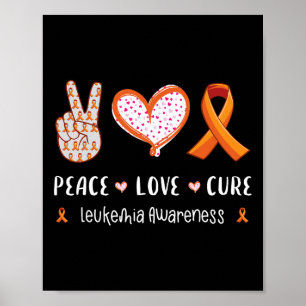Poster Paz Amor cura a leucemia homens mulheres crianças