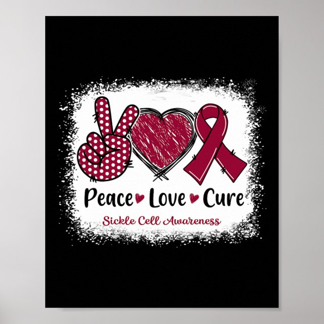 Poster Paz Amor Cura Células Falsiformes Sensibilização B (Frente)