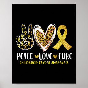 Poster Paz Amor Curta Cancer Sensibilização Infantil