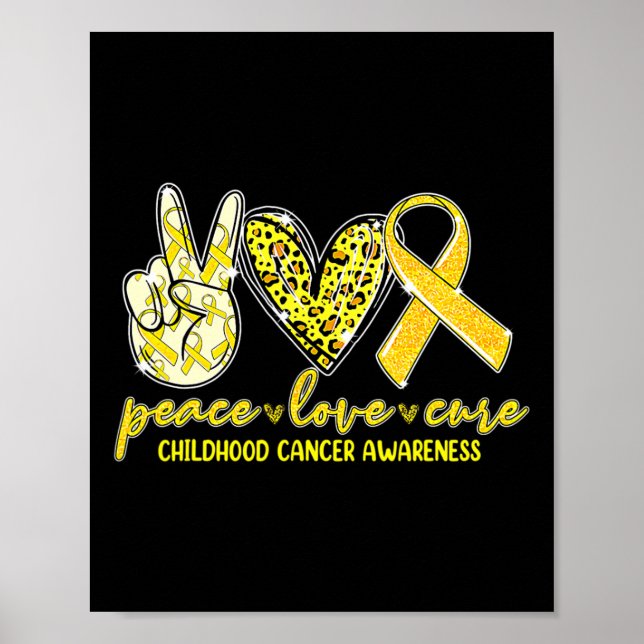 Poster Paz Amor Curta Cancer Sensibilização Infantil (Frente)