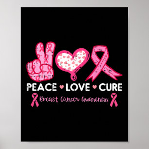 Poster Paz Amor Curto Cancer de Mama Sensibilização para