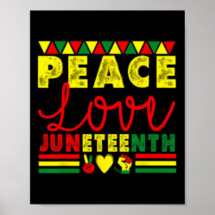 Poster Paz Amor Décima Junta de Black American