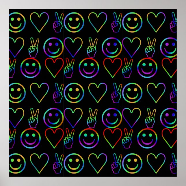 PÓSTER PAZ, AMOR E FELICIDADE (Frente)