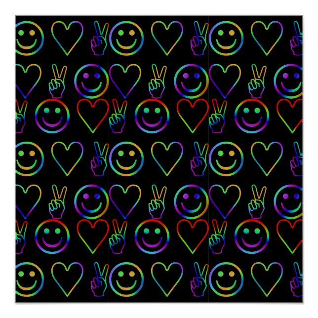 PÓSTER PAZ, AMOR E FELICIDADE (Frente)