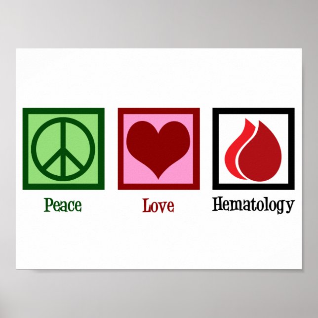Poster Paz Amor Hematologia (Frente)