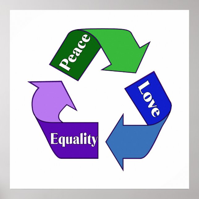 Poster Paz Amor Igualdade (Frente)